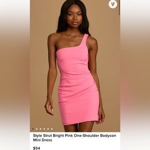 Lulus Hot Pink Cocktail Dress